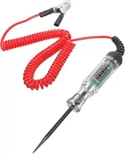 TIDTALEO Electric Tester with Spring Wire Digital Circuit Tester for Automotive Electrical Maintenance Flexible Reliable Detection