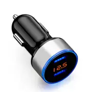 Dual USB Car Charger Cigarette Lighter Socket Adapter For Apple iPhone Samsung (for: Fiat)