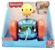 Fisher Price Pull Along Elephant Toy Birdie On Head Wobbles Age 12+ Mo.