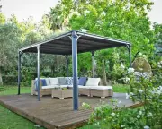 Palram - Canopia | Milano 3x4.3 DIY Gazebo Grey Structure