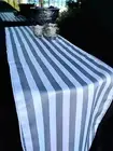 Quasimoon Striped Pattern Table Runner - Gray / Grey (12 x 108) by PaperLante...