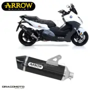 Muffler BMW C 650 SPORT 2016 2017 ARROW ALU Black CC RACE-TECH