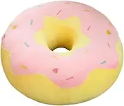 Donut Cushion, Multifunctional Soft Comfortable Donut Back Stuffed Cushion, Cute Donut Throw Pillow for Sleeping Couch Chair Floor Sofa