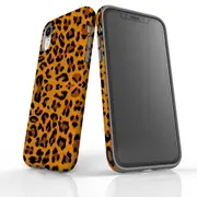 For iPhone XR Case, Armour Tough Shockproof Light Slim Phone Cover, Leopard