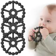 3 Pack Ring Teether, Silicone Teething Ring Toys for Babies 6 Months, Baby Teet
