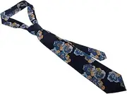 [VALICLUD] Men's Pretied Neck Tie Stylish Flower Pattern Tie for Formal Events Wedding