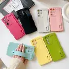 For Samsung S25 Ultra S24 S23 S22 A14 A54 Curly Wavy Case Hand Strap Soft Cover