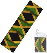 Stay Cool with Old Jamaican Flag Cold Exercise Towel - Ultra-Soft Cooling Towel for Refreshing Comfort