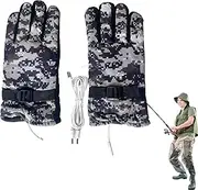 [Generic] USB Heated Gloves,Snowboarding Gloves | Heated Gloves for Men Women, Waterproof Touchscreen Gloves for Women Men Boys Girls Kids Children