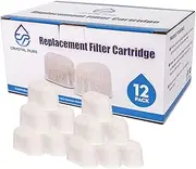 [Crystal Pure] 12-Pack Water Filters for Breville BES840 BES860 BES870 BES878 BES900 BES920 BEP920 BES980 BES990 BWF100, Ion Exchange Replacement for Coffee Machine Brewer Accessories
