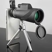 BAK4 Monocular Compact Telescope–High Power Zoom Monocular Telescope,Waterproof Proof Shockproof Scope -BAK4 Prism FMC,with Smartphone Adapter & Tripod
