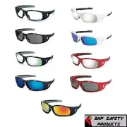 MCR CREWS SWAGGER SAFETY GLASSES SUNGLASSES WORK SPORT EYEWEAR ANSI Z87 1/PAIR
