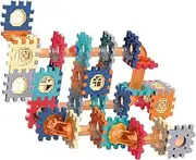 SRJQXH Building Blocks 76 Pieces, Construction Toy Inserted, Building Blocks, Toy Track Plastic, Improve Thinking Concentration, Random Colours, for Children's Gifts