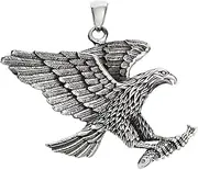 [Treasure Bay] TreasureBay 925 Sterling Silver Eagle Pendant and Chain