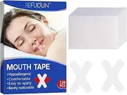 Sleep Strips, 120 Pcs Gentle Transparent White Tape, Anti Snoring Devices Sleeping Stop Snoring Mouth Tape, Pain Free Removal, Breathable Comfortable for Better Nose Breathing Sleep Aids Strips