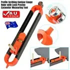 Profile Scribing Ruler Contour Gauge with Lock Professional Carpenter Tool HA
