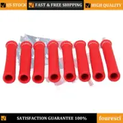 2500° Spark Plug Wire Boots Heat Shield Protector Sleeve Cover For SBC BBC 350