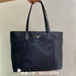 免運 PRADA RE-NYLON 黑色尼龍TOTE托特包/手提包/肩背包/購物袋/1BG052 超級實用