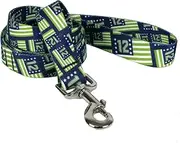 Yellow Dog Design 12Th Dog Flags Dog Leash 1" Wide and 5' (60") Long, Large