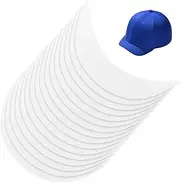 BENECREAT 16Pcs White Brim Hat Brim Stiffeners, Cap Visor Insert 18x8.2x0.2cm Crochet or Knit Plastic Brim Hat for Craft Sewing Caps Supplies Making