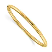 14kt Yellow Gold Madi K Slip-on Baby Bangle Bracelet 5 inch X 2.5mm