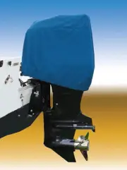600 DENIER Outboard Boat Engine Motor Cover from 30 HP to 50 HP 2 Stroke BLUE