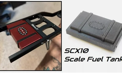 1/10 Scale RC Fuel Tank Cell Upgrade for Axial SCX10 RC Crawler - Frame-Mounted