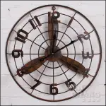 美式工業風 鄉村風 復古電風扇造型時鐘 壁鐘 小款 復古做舊 Z048 特價