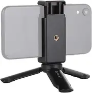 Phone Tripod - Small Tripod with Phone Holder, Function Phone Tripod Mount Travel Tripod Stand Compatible with All Cell Phones Pluvo