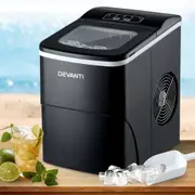 Premium Portable Ice Cube Maker Machine 2L Home Bar Benchtop Easy Quick Black