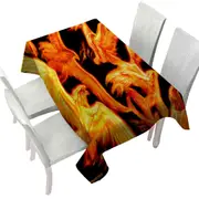 Mythology Birds Phoenix Dawn Tablecloth