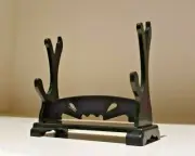 2-Tier Mini Kunai Samurai Sword Daggers Holder Mount Display Stand Rack Bracket