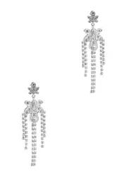 Rabanne Chandelier Crystal-embellished Drop Earrings - Silver - One Size One Size