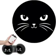 Car Cup Holder Insert, Anti-Slip Cup Holder Mat, Car Interior Accessories, Cat Pattern Coaster Cute Car Decor for Women Men
