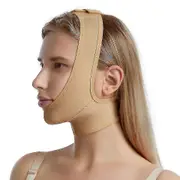 Medical Head Wrap For Face Lift, Neck, Plastic Oral Surgery Chin Mask Lift Post Surgery Compression Garment After Liposuction Surgery Recovery XL