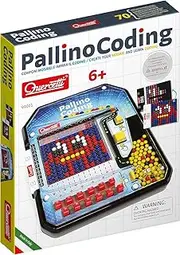 Quercetti - Pallino Coding - Educational Mosaic Game to Introduce Logic and Beginner Programming Skills, for Kids Ages 6 +, Multicolour