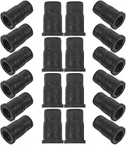 TOGEVAL 20pcs Caster Rubber Cap Mounting for Chair Leg Small Caster Stem Sleeve Mounting for Stem Caster Swivel Caster Sleeve Caster Socket Insert Sleeve Inserts for Castor on Furniture