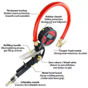 Heavy Duty Digital Tire Inflator W/ Pressure Gauge Lock-On Air Chuck 0-150 PSI