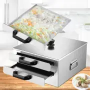 2-Layer Rice Noodle Roll Steamer Stainless Steel for Cantonese Cheung Fun Maker