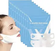 10Pcs Bloskin Double Chin Mask Reusable,Bloskin Double Chin Mask,Bloskin Lift Mask - Face Lift Mask,V Line Lifting Mask Double Chin Reducer