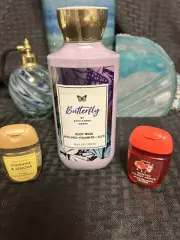 Bath And Body Works Bundle Body Wash, 2 Hand Sanitizers