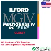 Ilford Multigrade IV RC DeLuxe Paper (Glossy, 8.5 x 11", 125 Sheets) 1/2 250 sh