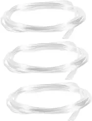 3 Rolls Nail Extension Fiber Strips Diy Manicure Materials Soft Flexible Nail Building Fiber for Long-lasting Gel Nails No Paper Forms Needed