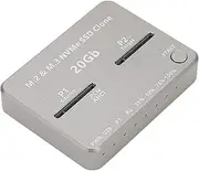 M.2 NVMe Docking Station, USB 3.2 Type C Gen2 SSD Enclosure Reader Adapter 20Gbps External Hard Drive Enclosure Support Offline Clone Duplicator