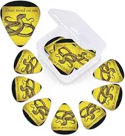 Dont Tread On Me 12 Pcs Guitar Picks 3 Different Thickness Personalized Guitar Plectrums With Storage Box Guitar Accessories For Bass Electric Guitar Acoustic Guitar Lovers