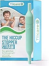 Hiccup Straw by Tilcare - Natural Remedy for Hiccups in Children and Adults - Food-Grade Anti-Hiccup Device for at Home and Travel