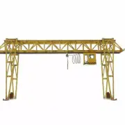 1:87 HO Scale Miniature E5 Railway Crane Model Train Architectural Scene Model