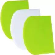 Dough Scraper Bench Scraper - 3P 4.7x3.7" Plastic Flexible Bowl Scraper