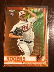 2019 Topps Chrome Orange Wave Refractors #121 Josh Rogers /25