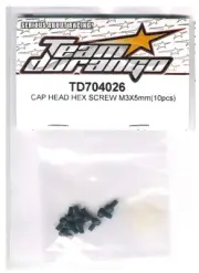 RC Team Durango TD704026 Cap Head Hex Screw M3x5mm M3x5 (10p) Universal 1/8 1/10